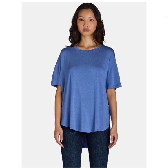Elongated Soft Crewneck Tunic T-Shirts 2-Pack Size L - Picture 5 of 7